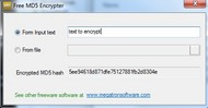 Free MD5 Encrypter screenshot